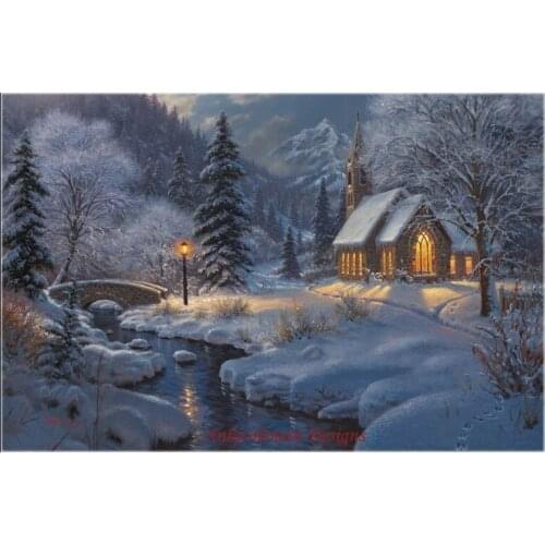 Needlework for embroidery DIY DMC High Quality - Counted Cross Stitch Kits 14 ct Oil painting - Midnight Clear