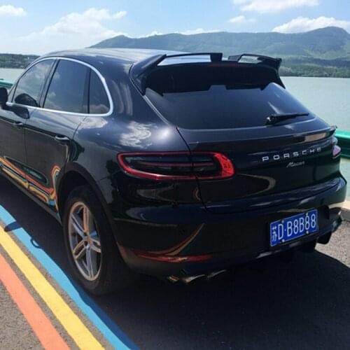 For Porsche Macan Roof Middle Spoiler 2015 2016 2017 High Quality ABS Material Car Rear Trunk Wing Accessories Body Kit