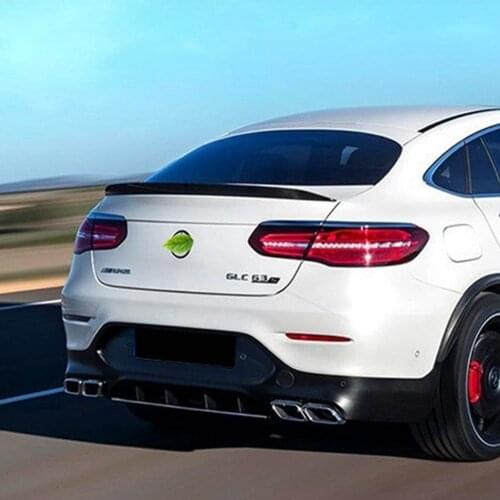 Car Styling ABS Plastic Unpainted Rear Trunk Wing Spoiler For Mercedes-Benz GLE Coupe GLE320 GLE300 GLE400 GLE500 2015 2016 2017