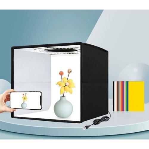 25cm Lightbox Folding Mini Photo Studio Light Box Photography Lighting Shooting Tent Box kits&6 Background papers