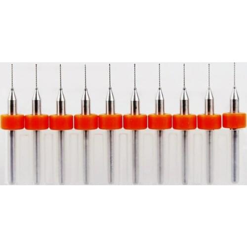 0.8mm 0.7mm 1.2mm 0.3mm-2.2mm Carbide Drill, PCB Mini CNC Drilling Kit, 10PCS Woodworking Tools, Alloy CNC Milling Machine