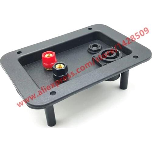 1pc 281 High-grade Red Black Wiring Clamp Junction Box XLR Socket Wiring Board For Professional Stage Audio Speakers