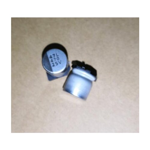 100pcs 25V 470UF SMD 10x10mm chip Aluminum Electrolytic Capacitor