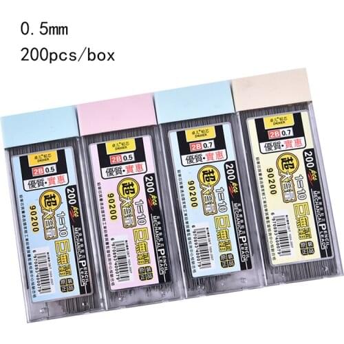 200Pcs/Box Graphite Lead 2B Mechanical Pencil Refill Automatic Pencil Lead New