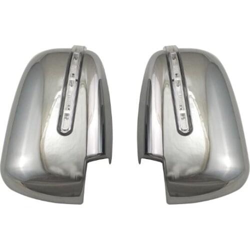 2016-2018 Chrome Mirror Cover For Mitsubishi L200 Triton Mirror Cover With LED Lights Parts For Mitsubishi Accessories