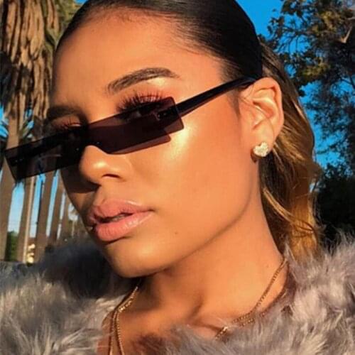 2020 Fashion One Piece Frame Sunglasses Women Men Classic Brand Design Oversize Rectangle Sun Glasses Pink Goggle Unisex UV400