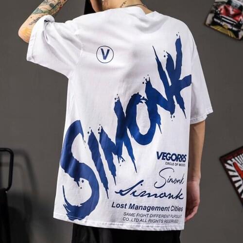 2021 Spring Summer Mens T Shirts Fashion Streetwear O-Neck Print Tops Tees Male Casual Men Clothing Short Sleeve T Shirts Men