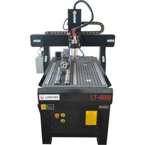 4 Axis 6090 Milling Engraving CNC Router 3.0kw Spindle 3D with Vacuum Table