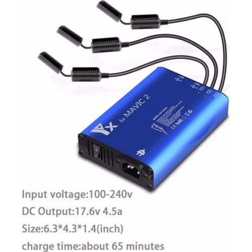 NEW 5 in1 Multiple Intelligent Charger for DJI Mavic 2 Pro / Zoom Drone Battery Car Charging Adapter EU/AU Plug