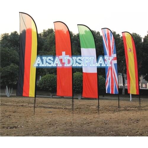 Free shipping for 3.5m beach flagpole fabric national flying banner country flag pole and custom flag