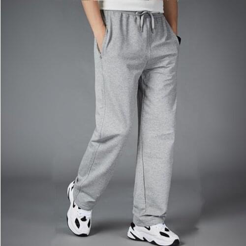 Plus Size 4XL 5XL Mens Casual Pants Sport Sweatpants Running Men Joggers Trackpants Loose Straight Pants Bodybuilding Trousers