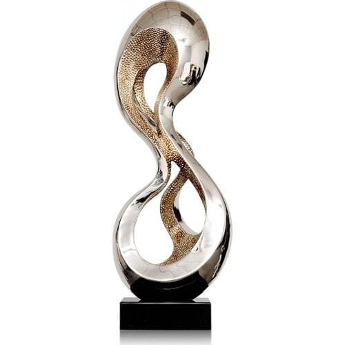 Cy Sculpture Artwork Electroplating Furnishings Ornaments Soft Decoration Accessories Hotel Crafts Modern Home
