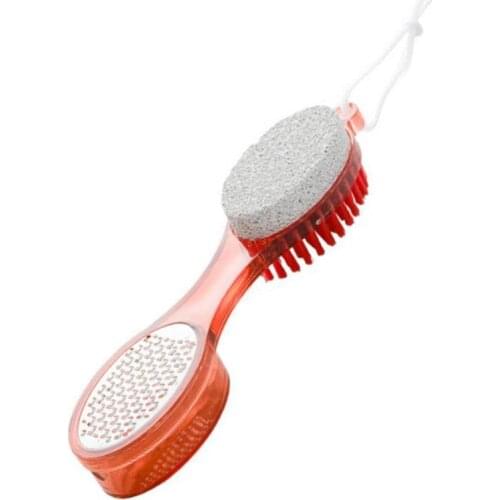 Multi Purpose 4 in 1 Feet Pedicure Tools with Foot Scrubber Pumice Stone Rasp File Callus Remover for Home Foot Care