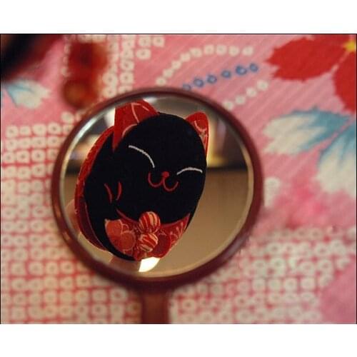 Cosmetic Mirror Set Lovely Cat Makeup Mirror With FREE Organza Bag Promotional Gift Drop shipping