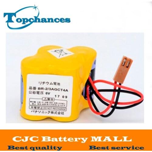 High Quality Newest BR-2/3AGCT4A 6V Battery PLC BR-2/3AGCT4A Li-ion Batteries With Plug