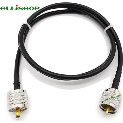 LMR200 Coaxial Cable PL259 UHF Male to UHF Male Radio Antenna Cable Ham Radio Coaxial Cable Low Loss Extension Cable for CB Ham