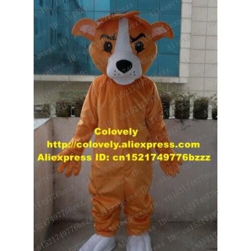 New Buzz Dog Mascot Costume Mascotte Doggie Puppy Pup Cutu Adult With Black Bright Eyes Angry Face Fancy Dress No.900 Free Ship