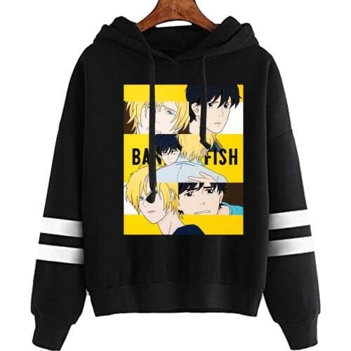 Mens Hoodies Banana Fish Men Women Pullovers Hoodies Sweatshirts Fashion Unisex Sweatshirts Male