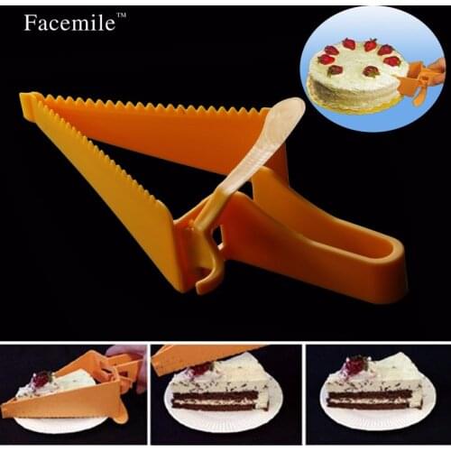 2018 New Cake Pie Slicer Novel Practical Small cake Slice Knife Kitchen Gadget Cake Cutter Gift Cooking Gift 54078