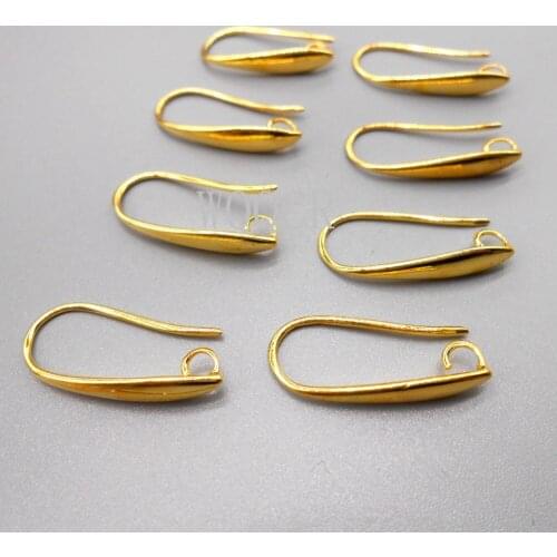 Wholesale 50 PCS of 925 Sterling Silver/18K Gold/ Rose Gold Earrings Jewelry Original DIY Jewelry Making Supplies Hooks