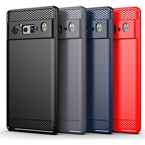 Shockproof Carbon Fiber Cover For Google Pixel 6 Pro Case Google Pixel 6 Pro Silicone Back Case For Google Pixel 6 Pro Fundas