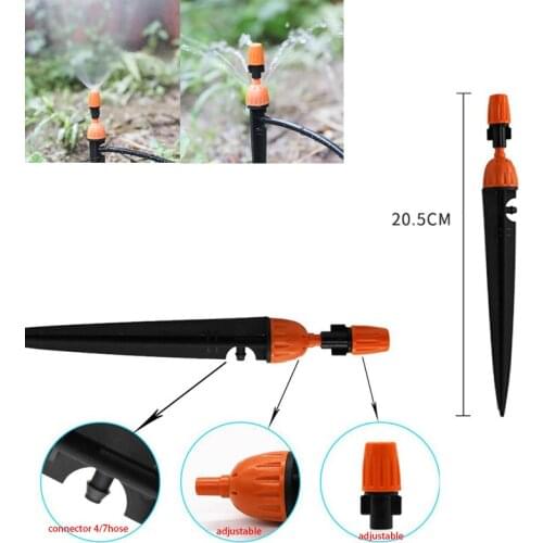 Adjustable Garden Water Spray Dripper 2 Way Irrigation Misting Nozzle Sprinklers Gardening Watering Kits Drip Irrigation Tools