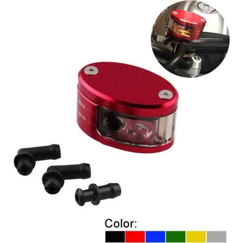 Universal Car Motorcycle front brake oil cup+bracket CNC Aluminum Fluid oil Reservoir Cup tank+support bracket for YAMAHA HONDA