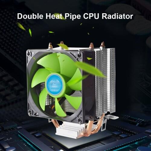Computer Host Fan Cooling Fan CPU Air Cooler Green Blade Fan Desktop for POLAR ICEFLOW AMD AM4 AM3+ AM3 FM2 LGA