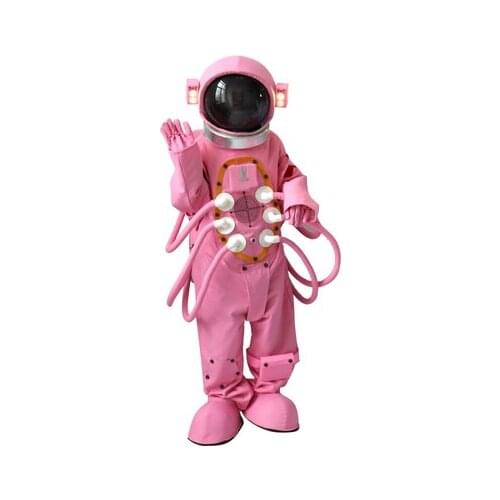 Adult kids performance astronaut costumes Top quality cosplay Simulation Pink spacesuit cartoon doll costume