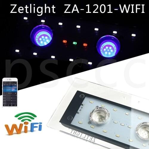 ZET light Full spectrum mobile phone control LED coral lamp ZA1201L ZA1201WIFI Algal cylinder lamp coralline LED lamp fish tank