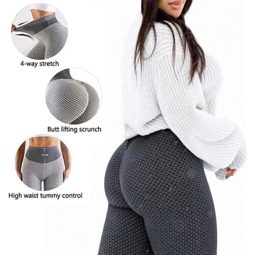 Women V Waist Leggings High Waist Leggings Fitness Legging Butt Lift Seamless Legins Workout Gym Scrunch Booty Push Up Pants