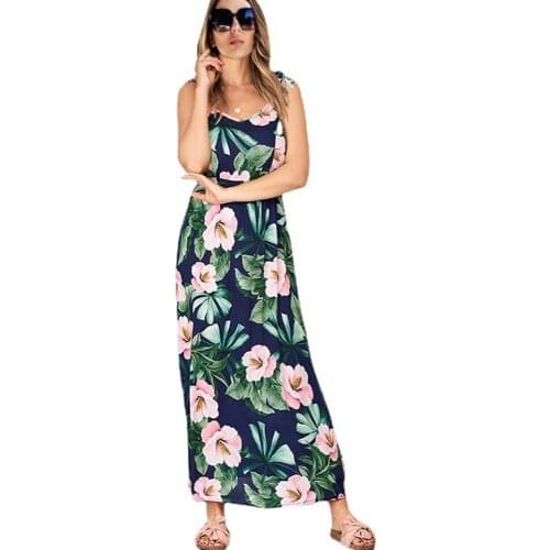 For Womens Summer Dresses Sexy Backless Spaghetti Fashion Printed Tube Top Woman Dress 2021 Ladies Casual Sandy Beach Dress