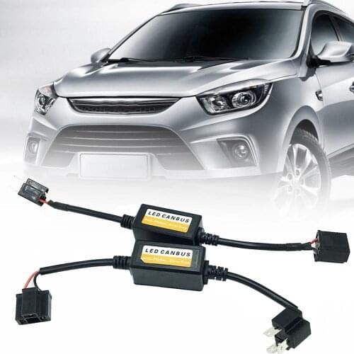 1 Pair H1 H4 H7 H11 9005/9006 Car Auto Error Free LED Headlight Canbus Decoder Durable Anti-flicker