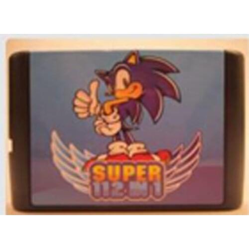 10PCS For Sega Mega Drive 112 in 1 Game card/Cartridge 16 bit MD Game Card For Sega Genesis freeshipping