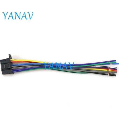 15-010 Car ISO Harness Head Cable for-SONY CDX- Stereo Radio Wire Adapter Plug Wiring Connector CableCar Stereo Radio ISO Standa