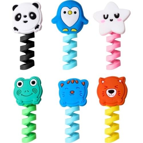 2Pcs Cable Protector Cute Cover Protect Case USB Charger Cable Buddies Cellphone Organizador Cables Management For Cable