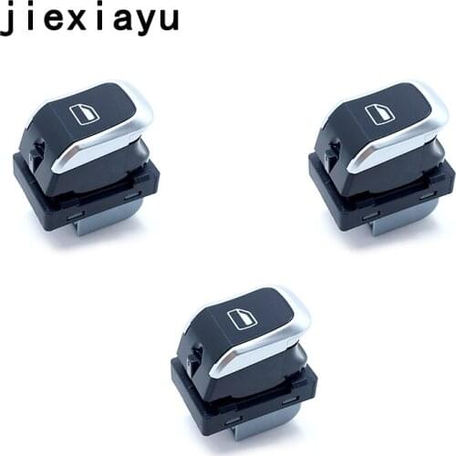3pcs chrome Power Window Switch Panel BUTTON For A4 S4 Q5 B8 Allroad A5 S5 8KD 959 855 8KD959855