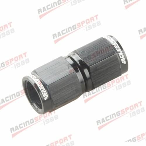 4AN AN-4 AN4 Straight Female To Female Fitting Adapter Black