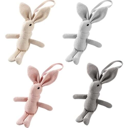 667E Cute Rabbit Plush Animal Stuffed Dress Rabbit Charms Key Chain Kids Bunny Toy Bouquet Plush Dolls Bag Pendant Keyring