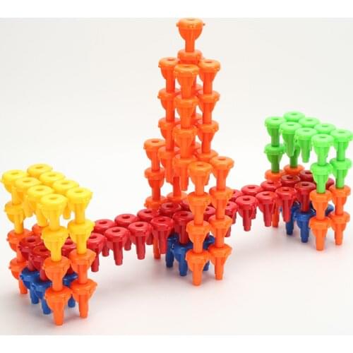 96x Creative Baby Toys Montessori Puzzle Peg STEM Assembly Kids Toys Gifts
