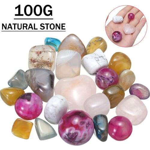1pack 100g Aquarium Mini Stone Natural Healing Quartz Stones Replacement Fish Tank Gravel Decoration Crafts Supplies