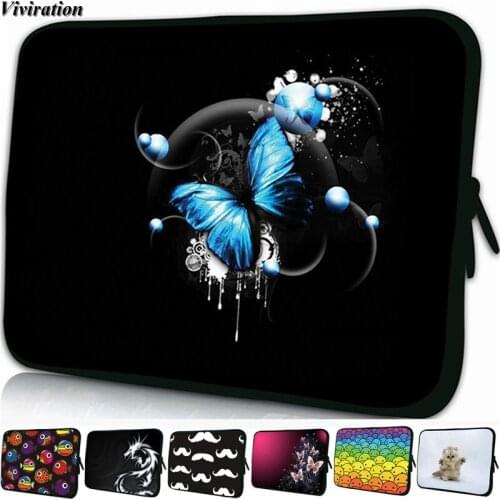 For Teclast Samsung Tab A 10.1 T580, Tab A 9.7 T550, Tab A 9.7 T820 Pretty Blue Butterfly Pattern Prints 9.7" 10 Tablet Case Bag