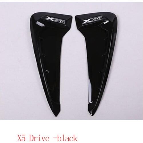 For BMW X Series X5 F15 X5M 2014-2018 Car Side Fender Vent Air Flow Fender Intake Sticker Shark Gills Cover Trim Car Accessories