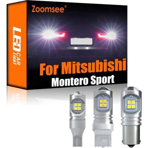 Zoomsee 2Pcs White Reverse LED For Mitsubishi Montero Sport 1997-2004 Canbus Exterior Backup Rear Tail Bulb Light Vehicle Lamp