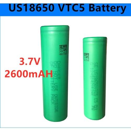 NEW 1-20PCS 3.7v 18650 VTC5 2600mah Lithium Rechargeable Battery US18650VTC5 30A Discharge for All Kinds of Electronic Toys