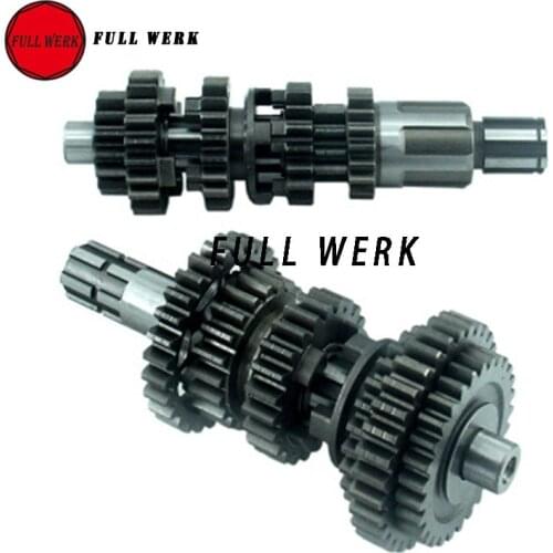 Motorcycle Dirt Bike CB250 6 Gear Main Counter Shaft Transmission for ZongShen CB250 6 Gear Air-cooled Engines ZB-142