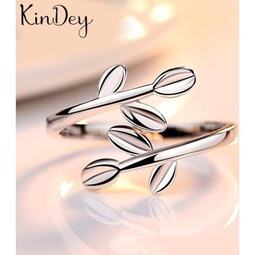 New Hot Gothic Leaf Rings For Women Wedding Rings Ladies Accessories Fashion Charm Jewelry Wholesale 2021