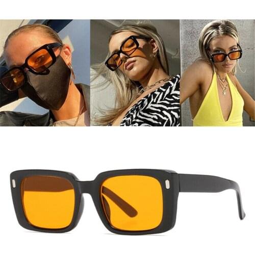 Classic Square 70s Sunglasses Retro Rectangle Small Frame Sun Glasses UV400