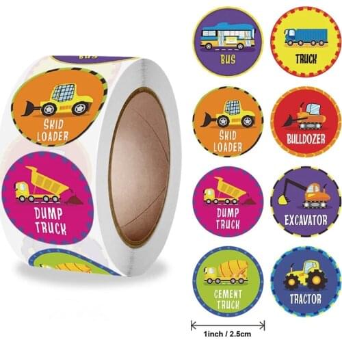 Stickers 500 pcs/roll Teacher Reward Sticker Fun Motivation Cat Dog Stickerfor School Teacher Student Stationery Stickers Kids