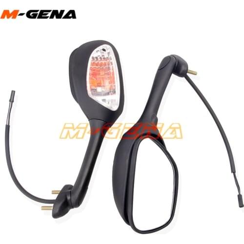 Motorcycle Rearview Side Mirrors For GSXR 600 750 1000 with Turn Signal Light K5 K6 K7 K8 2005 2006 2007 2008 2009 2010